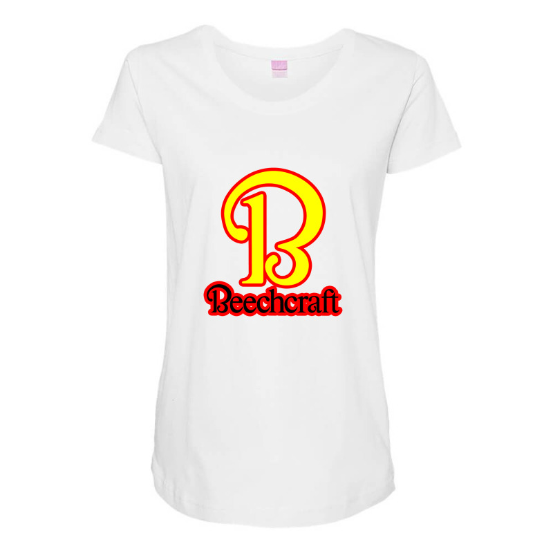 Beechcraft Aircraft Aviation Maternity Scoop Neck T-shirt by setyor855 | Artistshot