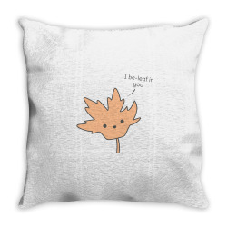 leaf pun Throw Pillow | Artistshot