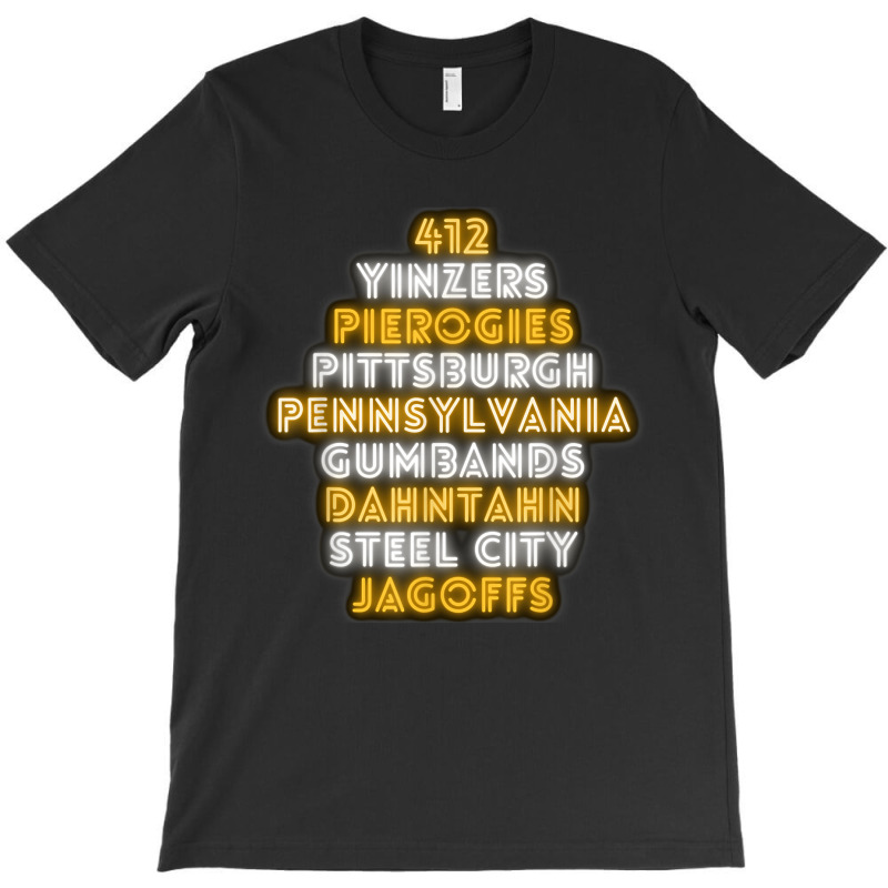 Pittsburgh 412 Jagoffs Yinzers Steel City Funny Retro T-shirt | Artistshot