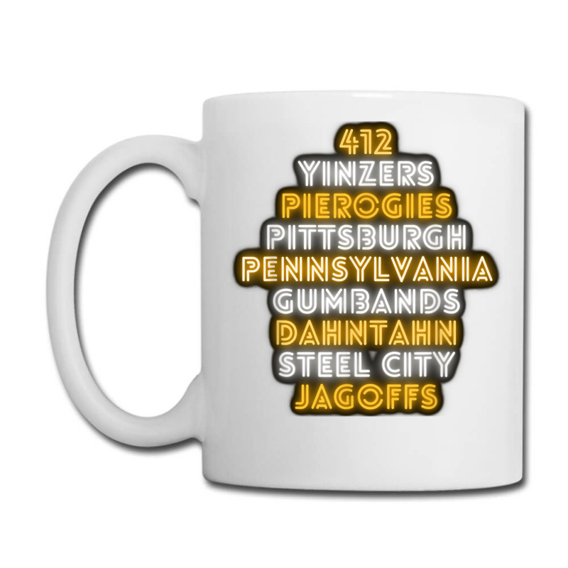 Pittsburgh 412 Jagoffs Yinzers Steel City Funny Retro Coffee Mug | Artistshot