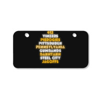 Pittsburgh 412 Jagoffs Yinzers Steel City Funny Retro Bicycle License Plate | Artistshot