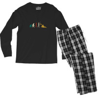 Canoe Kayak Evolution Paddler Kayaker Gift Canoeing Men's Long Sleeve Pajama Set | Artistshot