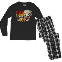 Pizza Is Always The Answer Men's Long Sleeve Pajama Set | Artistshot