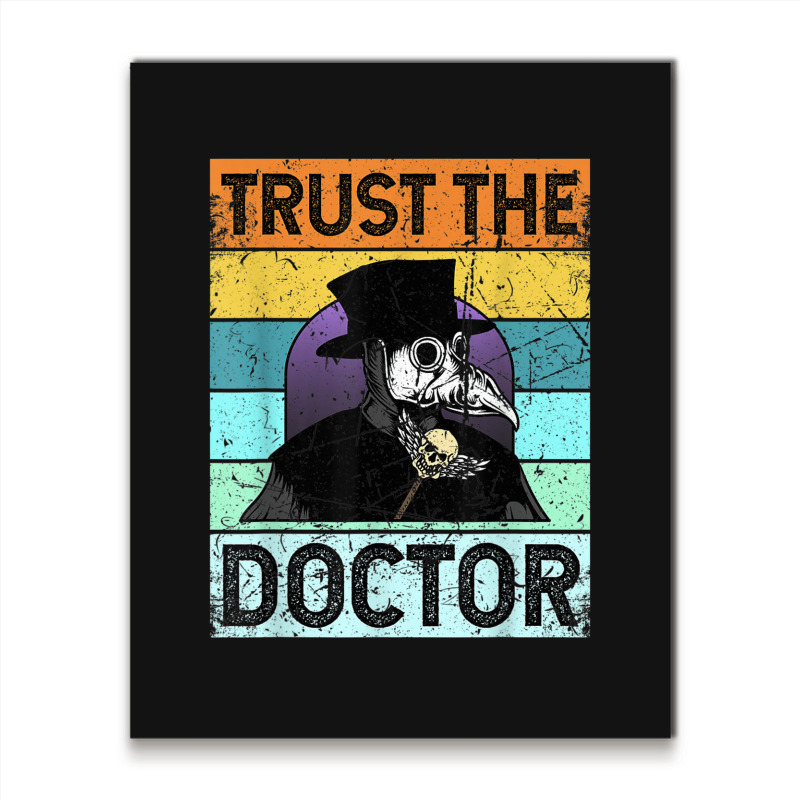 Plague Doctor Outfit Costume For Men Women Kids Metal Print Vertical | Artistshot