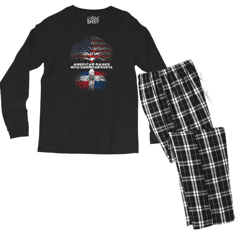 American Raised With Dominican Roots Republic Men's Long Sleeve Pajama Set by BrandonGarretLeblanc | Artistshot