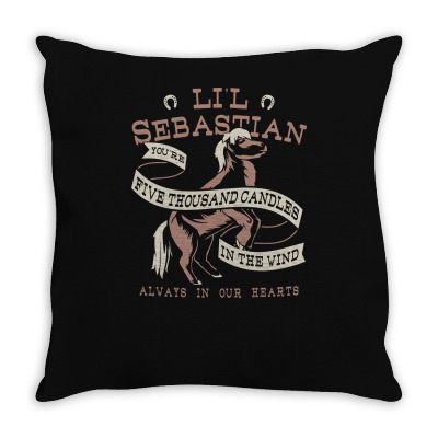 Li'l Sebastian Throw Pillow Designed By Baron