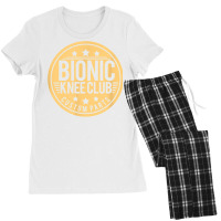 Bionic Knee Club Knee Surgery Knee Replacement Recovery T Shirt Women's Pajamas Set | Artistshot