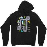 Play Cars On Daddy's Back Gift For Dad Kids Unisex Hoodie | Artistshot