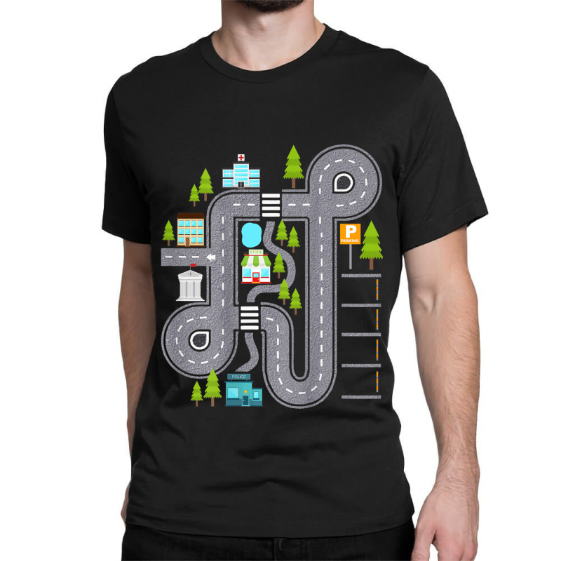 Play Cars On Daddy's Back Gift For Dad Kids Classic T-shirt | Artistshot