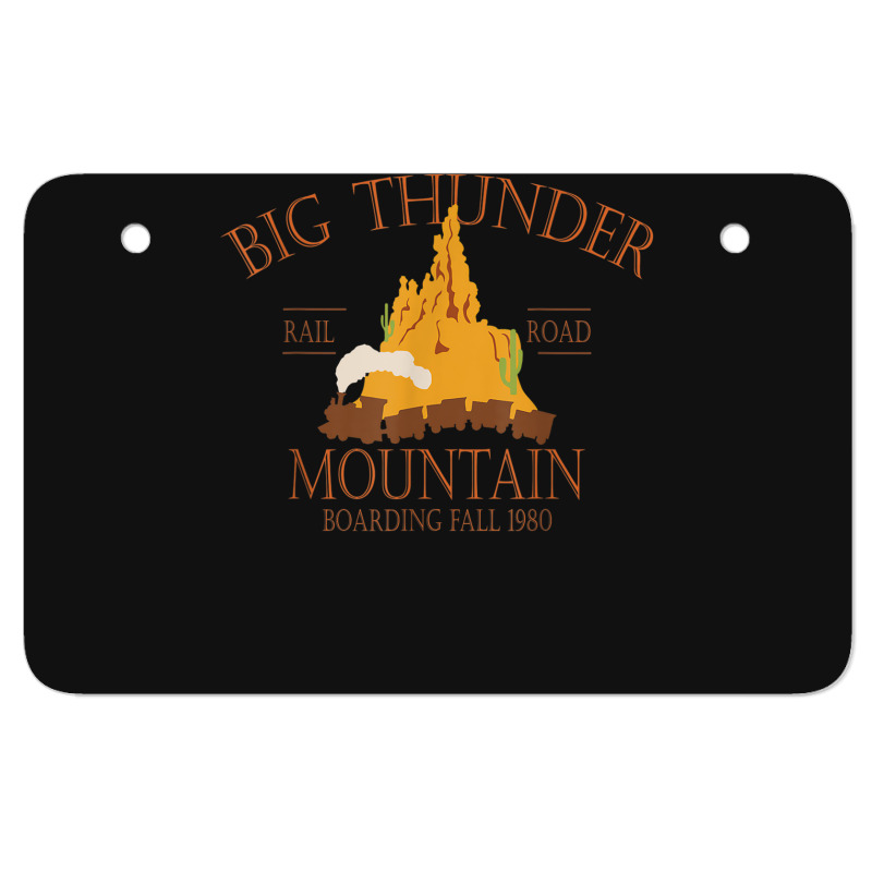 Vintage Camping Lover Big Thunder Mountain Camping Life Atv License Plate | Artistshot