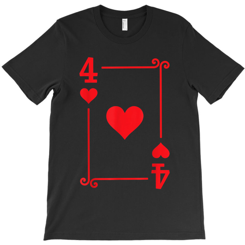 Playing Cards Matching Hearts Card Suits Four Card T-shirt | Artistshot