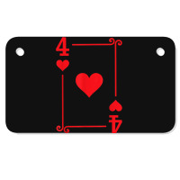 Playing Cards Matching Hearts Card Suits Four Card Motorcycle License Plate | Artistshot