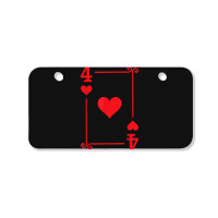 Playing Cards Matching Hearts Card Suits Four Card Bicycle License Plate | Artistshot