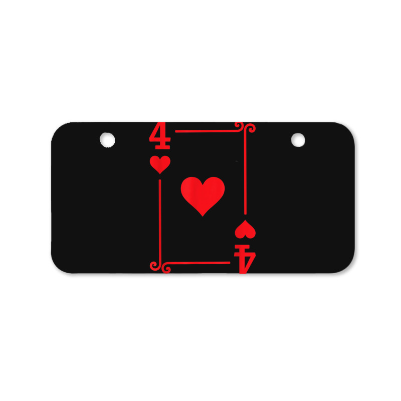 Playing Cards Matching Hearts Card Suits Four Card Bicycle License Plate | Artistshot