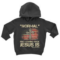 Normal Isn't Coming Back Jesus Is Revelation 14 T Shirt Toddler Hoodie | Artistshot