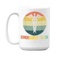 Retro Emergency Room Nurse Er Nursing 15 Oz Coffee Mug | Artistshot