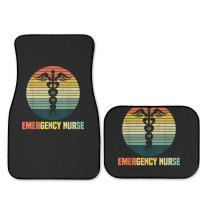 Retro Emergency Room Nurse Er Nursing Full Set Car Mats | Artistshot