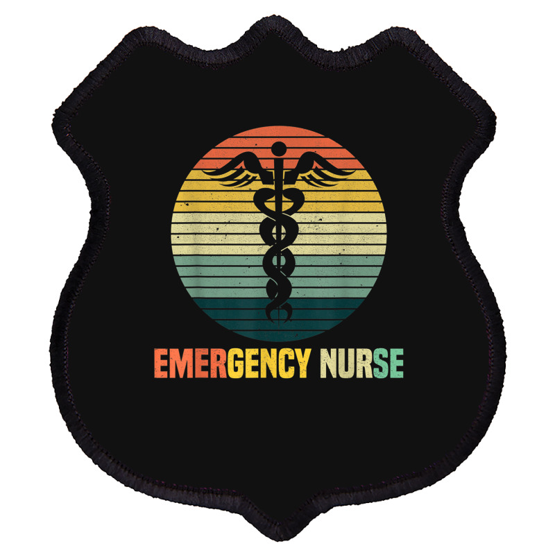 Retro Emergency Room Nurse Er Nursing Shield Patch | Artistshot