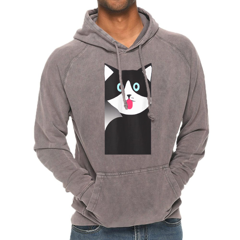 Cat Sticking Out Tongue Cute Kitten Tank Top Vintage Hoodie | Artistshot