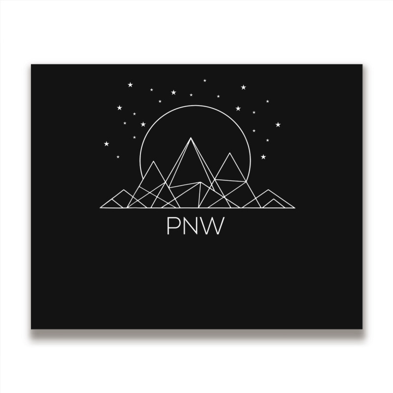 Pnw Pacific Northwest Mountains Hiking Outdoor Nature Metal Print Horizontal | Artistshot