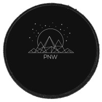 Pnw Pacific Northwest Mountains Hiking Outdoor Nature Round Patch | Artistshot