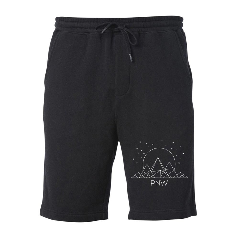 Pnw Pacific Northwest Mountains Hiking Outdoor Nature Fleece Short | Artistshot