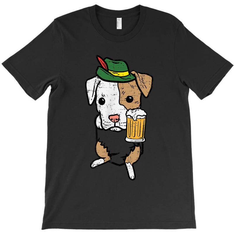 Pocket German Pitbull Oktoberfest Bavarian Pittie Dog Pit T-shirt | Artistshot