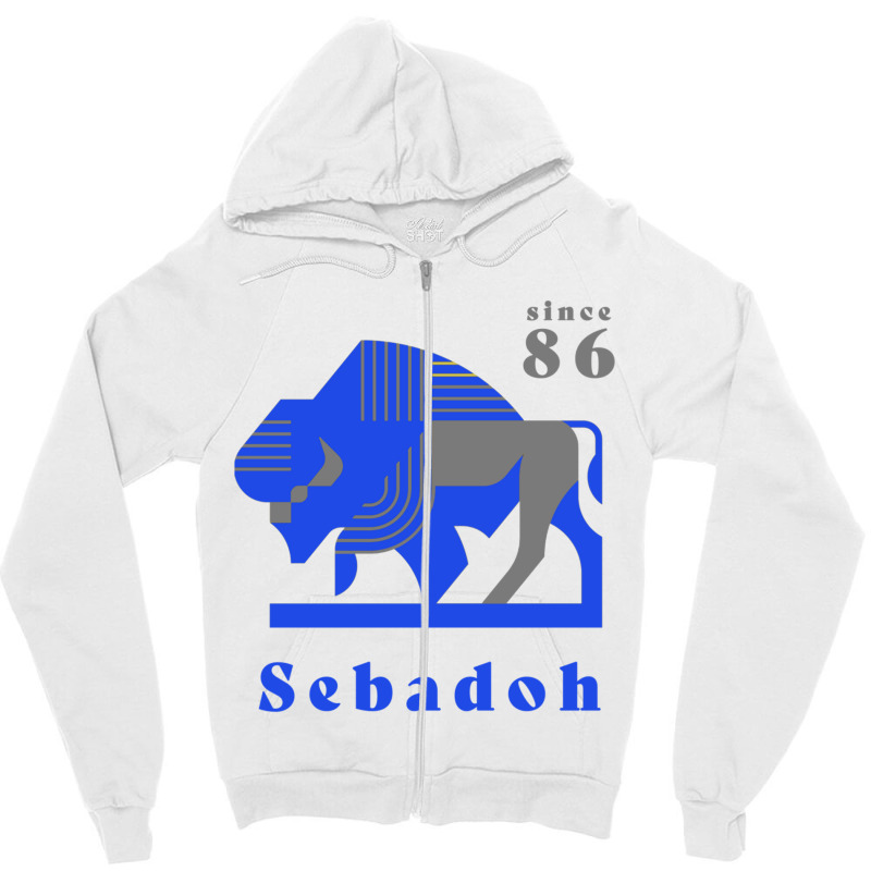 Sebadoh  Vintage Buffalo Graphic, Since 86. Original Graphic Design Fo Zipper Hoodie | Artistshot