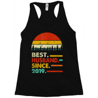 Mens 2 Year Wedding Anniversary Gift Him Best Husband Since 2019 Racerback Tank | Artistshot