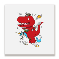 Dino Fantasy Metal Print Square | Artistshot