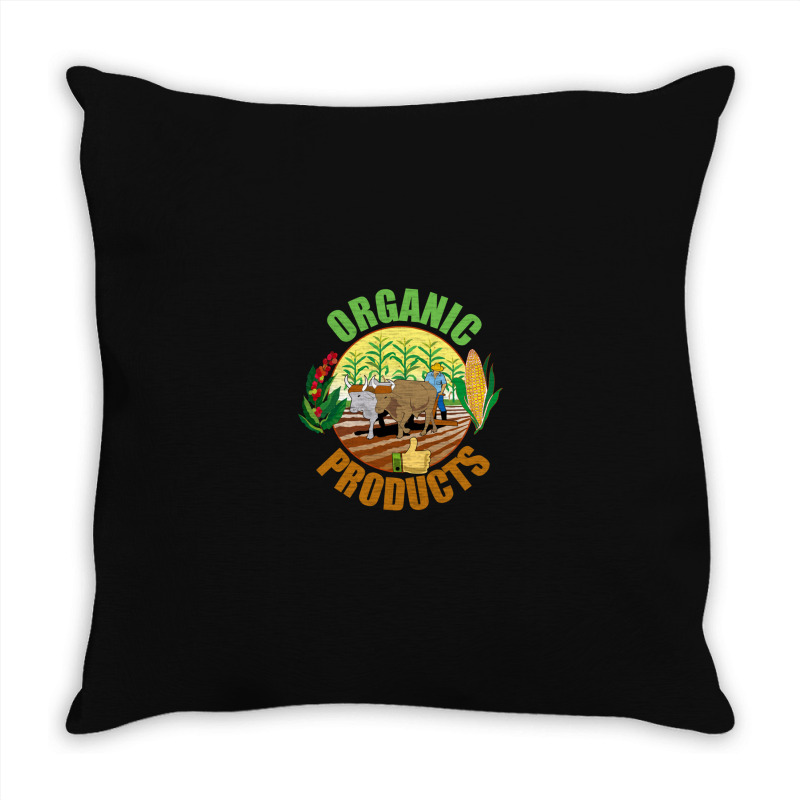 Organic Products Throw Pillow | Artistshot