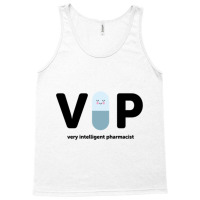 V I P  Very Intelligent Pharmacist Blue Tank Top | Artistshot