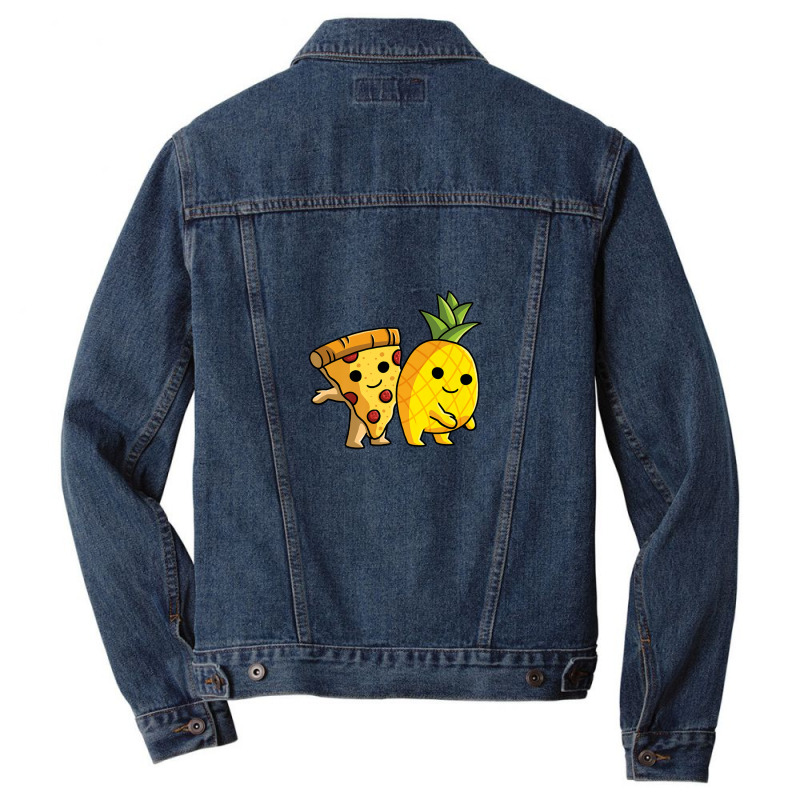 Pizza Hawaii Couple - Pineapple And Pizza Lover Men Denim Jacket | Artistshot