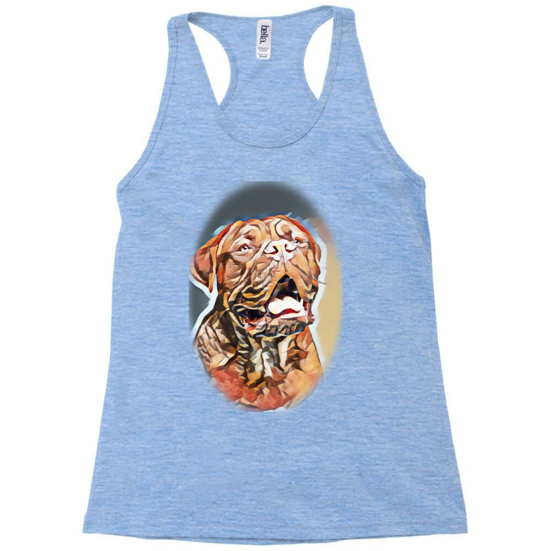 Studio Portrait Of Bordeaux D Background Racerback Tank by Kemnabi | Artistshot