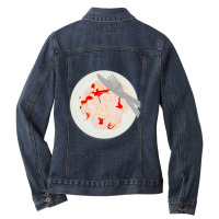 Eat The Rich Spaghetti Meatballs Ladies Denim Jacket | Artistshot