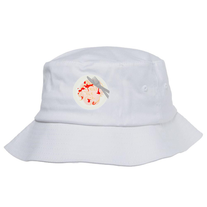 Eat The Rich Spaghetti Meatballs Bucket Hat by MARIASANTIAGO | Artistshot