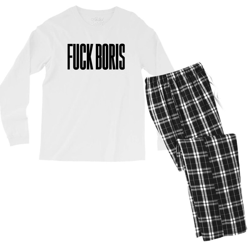 Fuck Boris Men's Long Sleeve Pajama Set | Artistshot