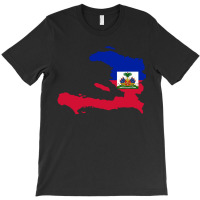 Flag Map Of Haiti T-shirt | Artistshot