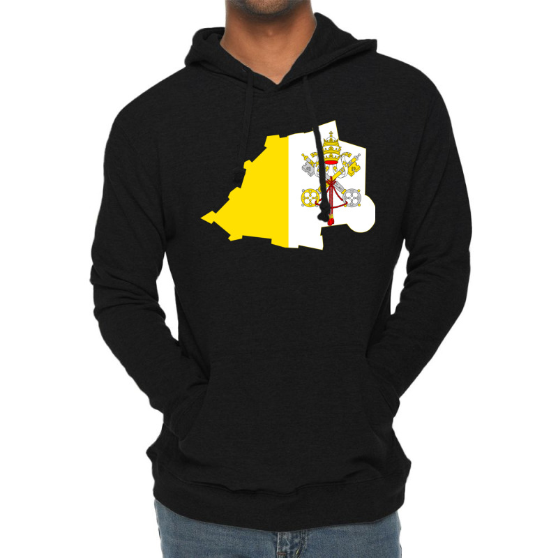 Flag Map Of Holy See Lightweight Hoodie | Artistshot