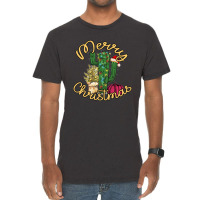 Cactus Christmas Vacation Vintage T-shirt | Artistshot