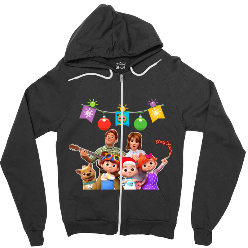 Christmas Cocommelon Family  Kids Music Zipper Hoodie by Evelyn D Adkins | Artistshot