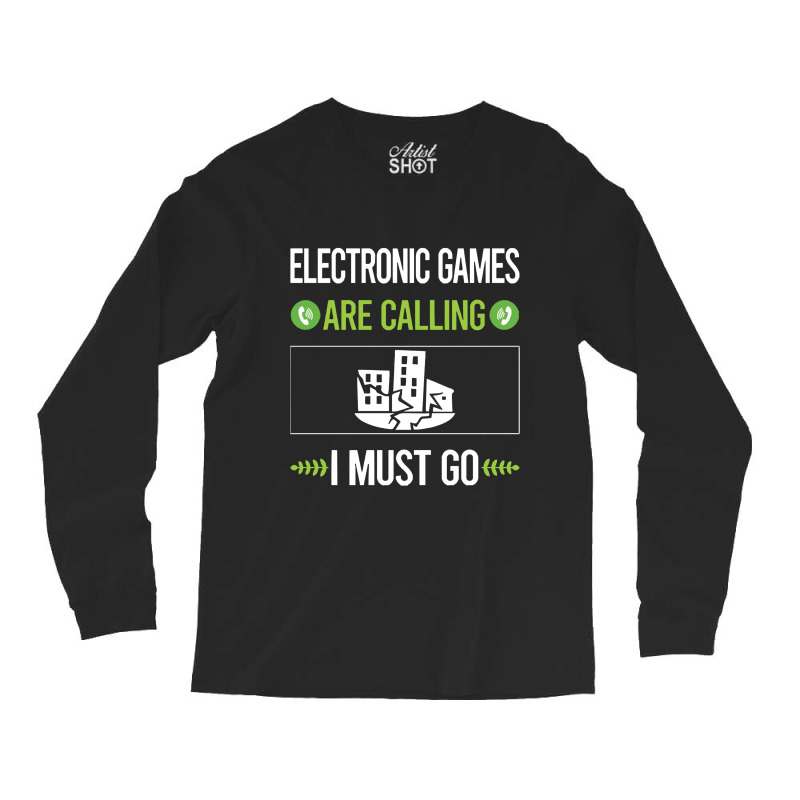 Electronic Games   It Is Calling I Must Go Electronic Games Long Sleeve Shirts by jimmymarquita | Artistshot