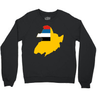 Flag Map Of Manchukuo Crewneck Sweatshirt | Artistshot