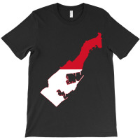 Flag Map Of Monaco T-shirt | Artistshot