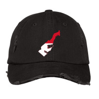 Flag Map Of Monaco Vintage Cap | Artistshot