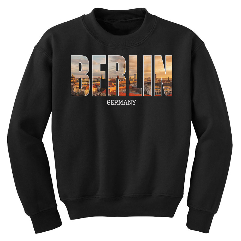 Berlin State Germany Vacation Berlin City Vintage Effect T Shirt Youth Sweatshirt | Artistshot