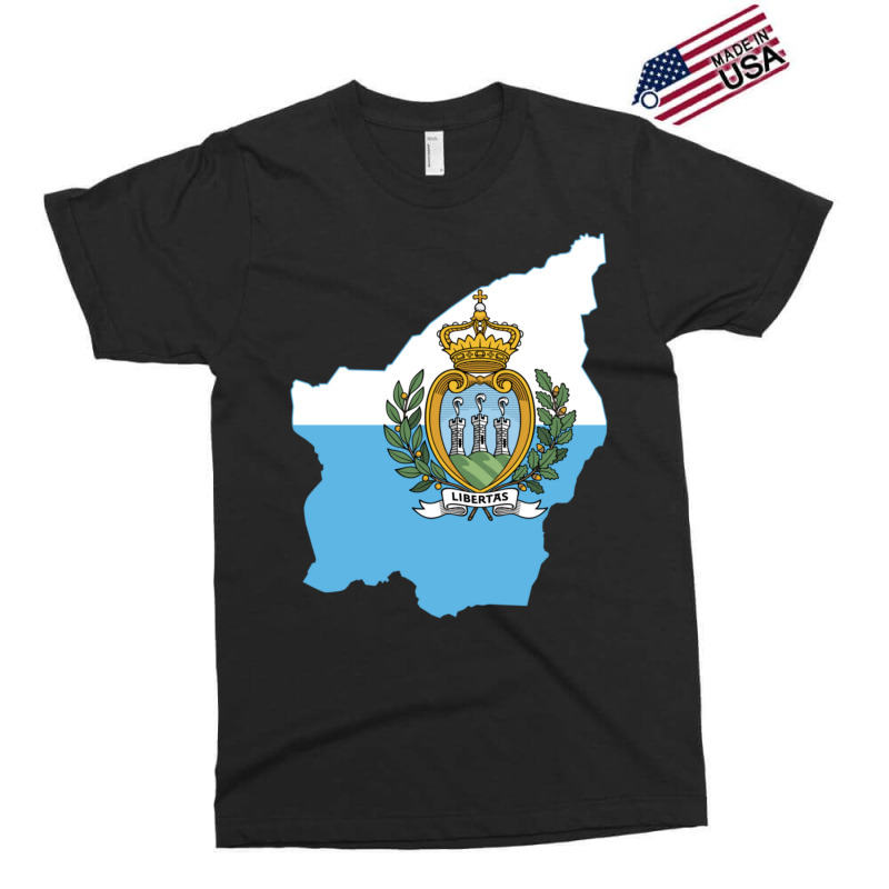 Flag Map Of San Marino Exclusive T-shirt | Artistshot