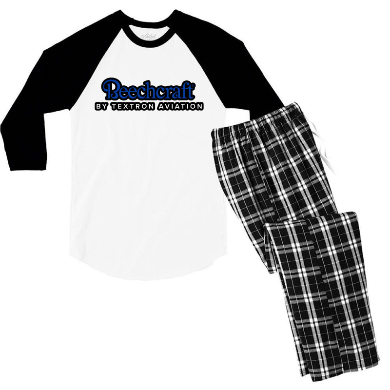 Beechcraft Aircraft Aviation Men's 3/4 Sleeve Pajama Set by yusufnaufal981 | Artistshot