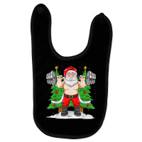 Santa Weightlifting Christmas Fitness Gym Squatting Xmas Men T Shirt Baby Bibs | Artistshot