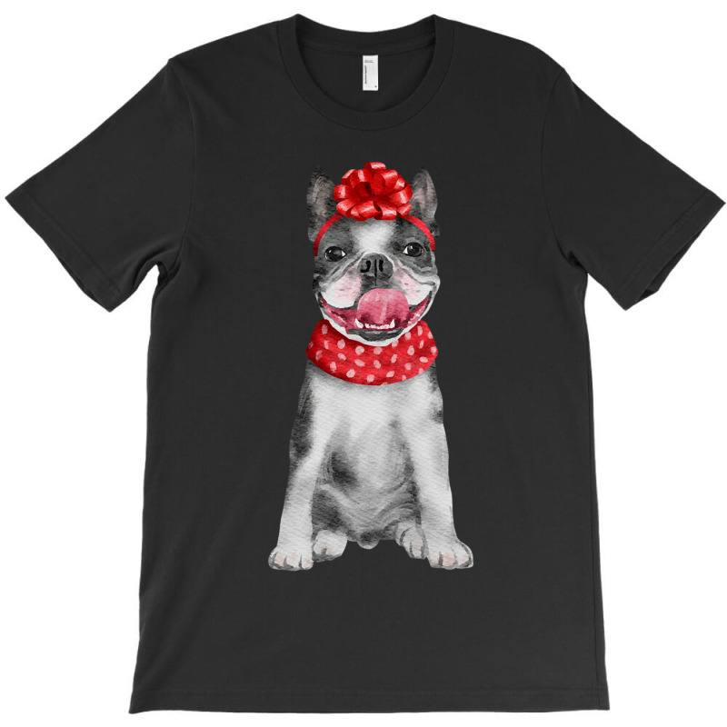 Bulldog Pitbull Bulldog Christmas Pajama Design Christmas Dog Santa T-Shirt by Evelyn D Adkins | Artistshot